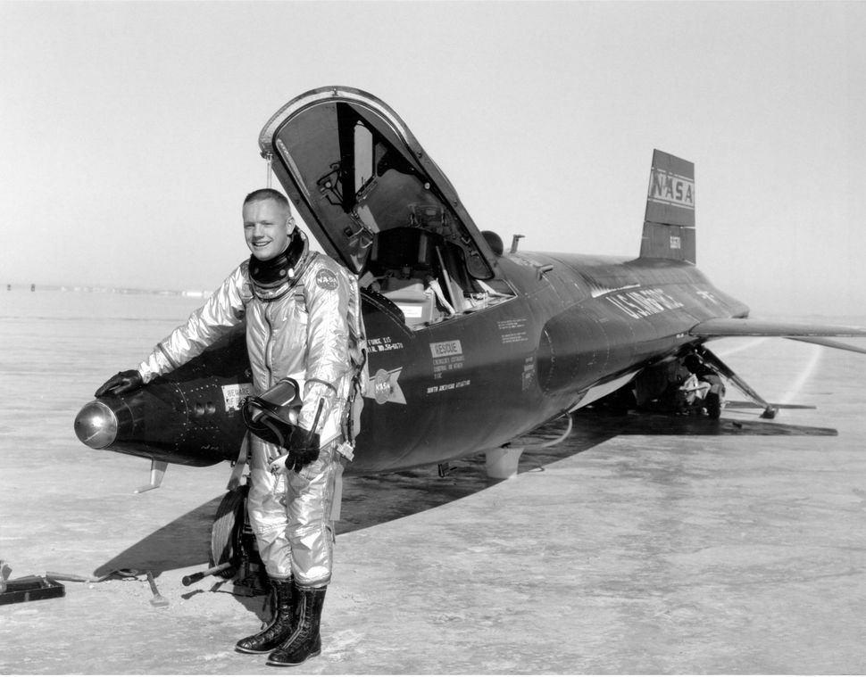 Neil Armstrong with X-15 aircraft